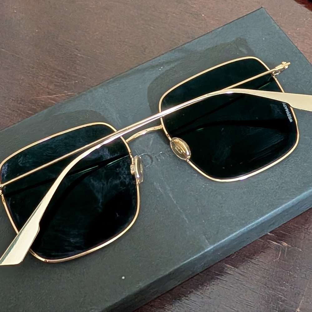 Dior Gold and Black Sunglasses - Picture 3 of 8